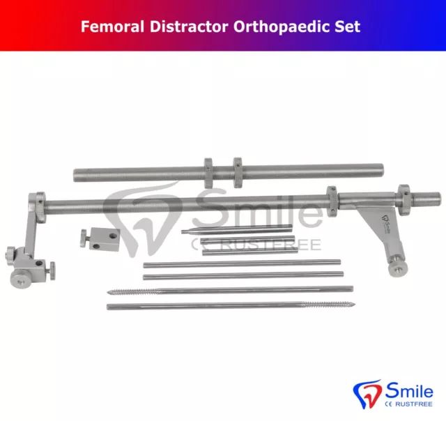 Femoral Distractor Full Set Orthopaedic Medical Surgical Instrument - Smile UK 2