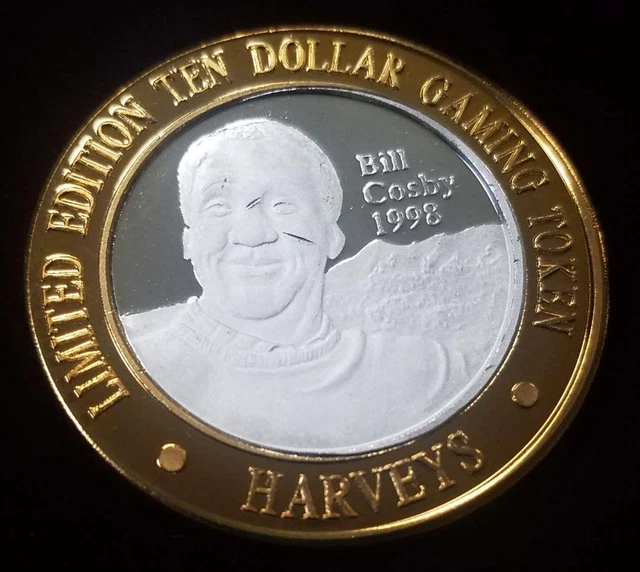 .999 $10 Silver Strike | Gaming Token | Bill Cosby | Harvey's