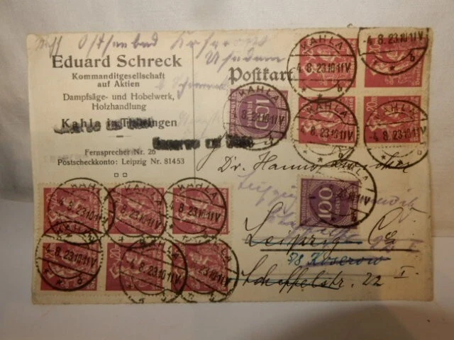 Eduard Schreck 1923 Kahla Eduard Schreck 1923 Kahla