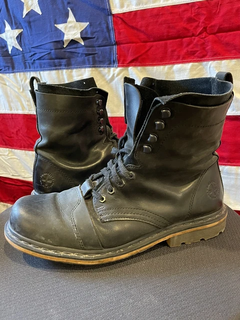 DR MARTENS PIER Black Leather Lace up Boots 13337001 MENS 13 47