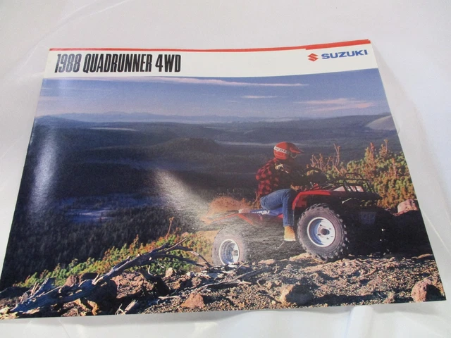 Suzuki Quadrunner 4WD Opuscolo 1988 Tri Piegato
