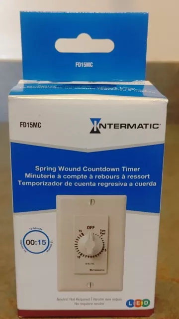 NEW Intermatic FD15MWC Spring Wound Timer 15 Minutes - Beige