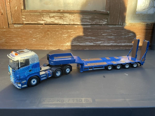 WSI Scania R Highline 6x4 + 3-axle Nooteboom euro lowloader RENS DE BR