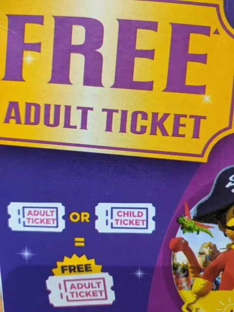 FREE Adult Ticket Online Code Merlin Attractions. Alton Towers, Legoland