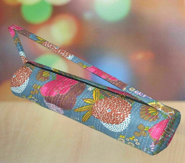Sac tapis yoga lin imprimé mosaique - Tour de Mode