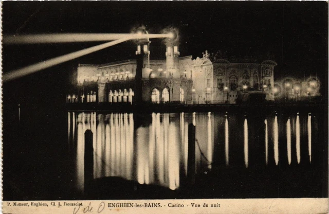 CPA AK ENGHIEN-les-BAINS - Casino - Vue de nuit (519522)