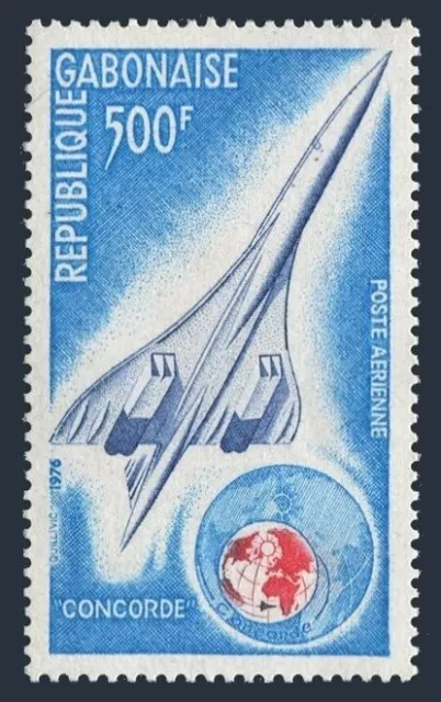 Gabon C172, MNH. Michel 576. Concorde and Globe, 1975.