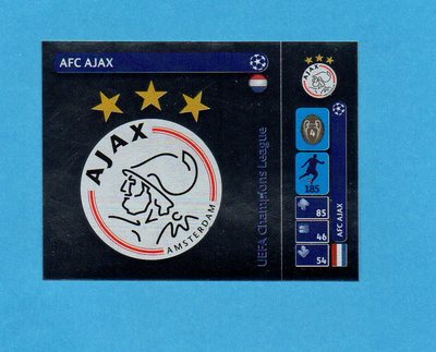 PANINI CHAMPIONS LEAGUE 2013/2014 FIGURINA NR 580 PIU CHE OTTIMO AFC AJAX 