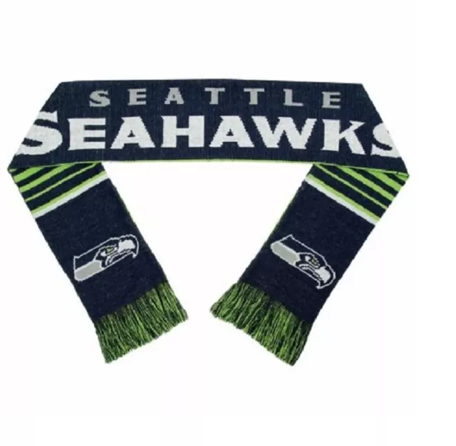 NFL Seattle Seahawks 2016 Split Logo Reversible Scarf 64" by 7" by FOCO