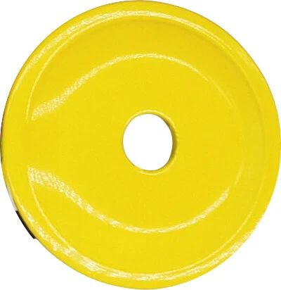 Woody's Round Grand Digger Support Plate 48/PK YELLOW ARG-3800-48