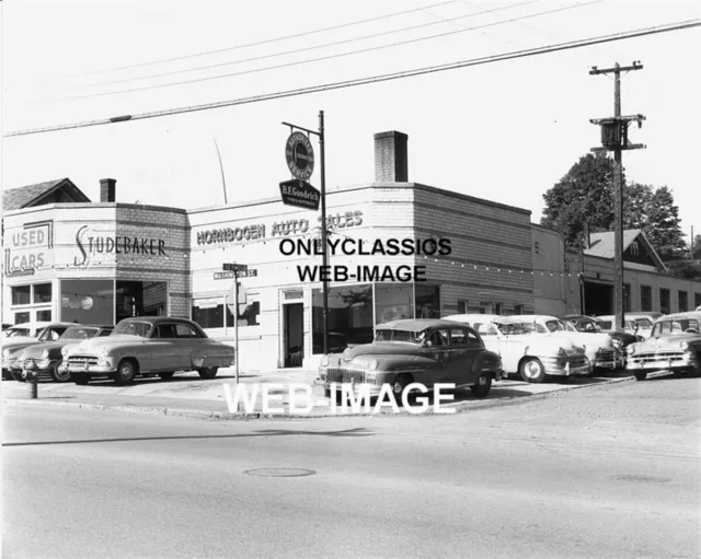 Studebaker Car Auto & Used Dealer Marquette Mi 8X10 Photo Bf Goodrich Tire Sign