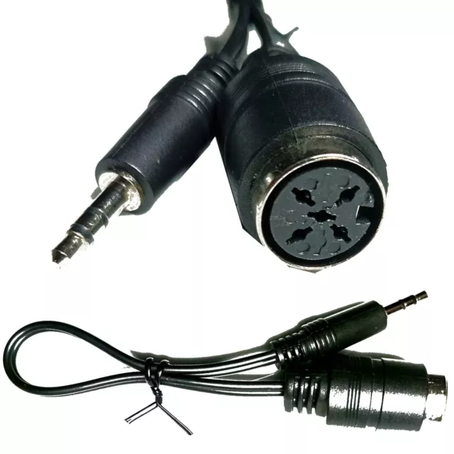 Kopfhörer DiN Würfel Kabel Audio Adapter Buchse Kupplung 3,5mm Klinke Stecker 💖