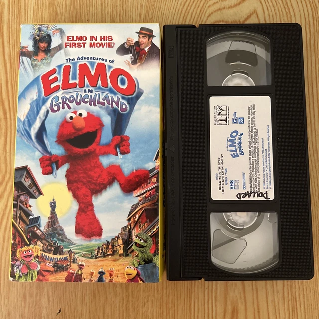 NOS THE ADVENTURES Of Elmo In GrouchlandElmos premier film vidéo VHS