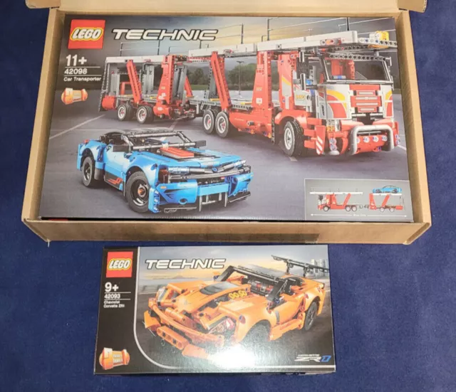 LEGO Technic 42098 Autotransporter + 42093 Chevrolet Corvette ZR1 NEW - NEU