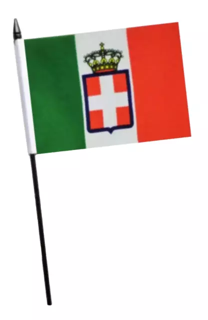 Italy 1861 to 1946 Small Hand Flag (6" x 4") - LAST FEW