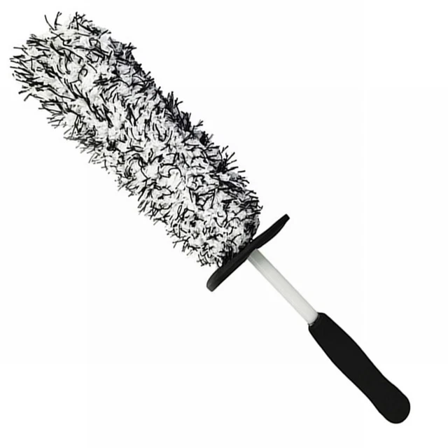 Car Wash Brush Microfiber Wheels Non-Slip Handle Easy Cleaning Rims-Barrel Brush