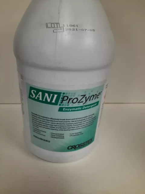 Crosstex JED SANI ProZyme Enzymatic Detergent Cleaning Solution 1 Gallon