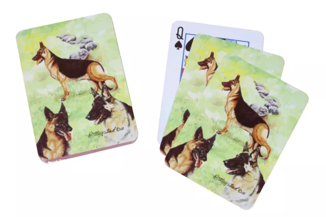 German Shepherd Alsation Dog Pack Playing Deck of Cards Game Perfect Gift