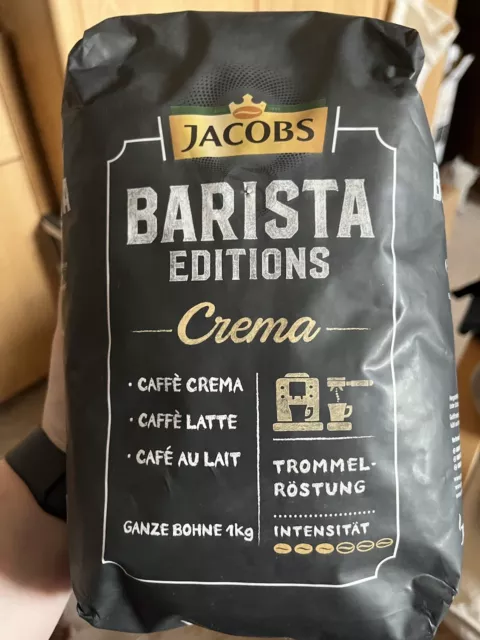 JACOBS Kaffeebohnen Barista Editions Crema, 4x1kg ganze Bohne