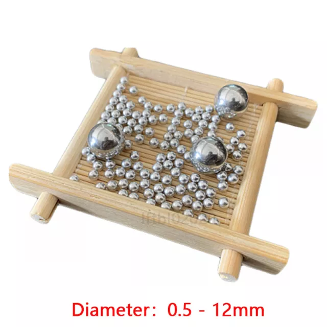 0.5-12mm Aluminium Ball Beads Solid Polished Finish Beads Sphere Hobby Craft