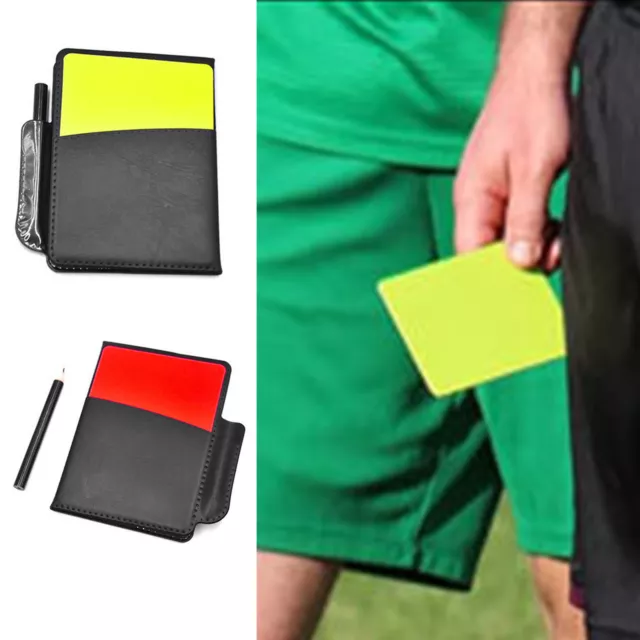 SOCCER CARD REFEREE Gear Professional Football Cards Set Yellow Warning ...