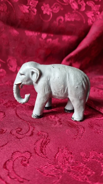 Ancien Santon De Crèche Devineau - Éléphant Taille 1, Santon De Collection