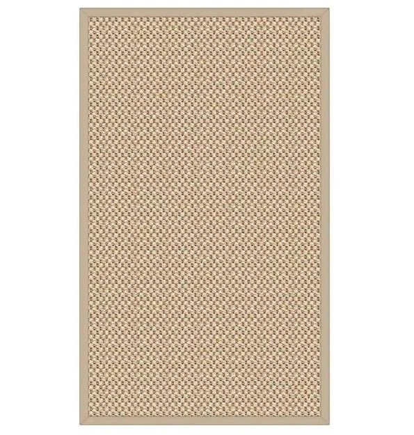 Safi Natural 3 ft. x 5 ft. Colección de alfombras de área sólida para decoradores del hogar