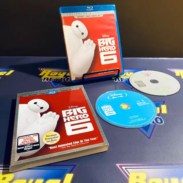 Big Hero 6 Blu-ray DVD Digital, 2014, 2-Disc Set Collector's Edition w Slipcover