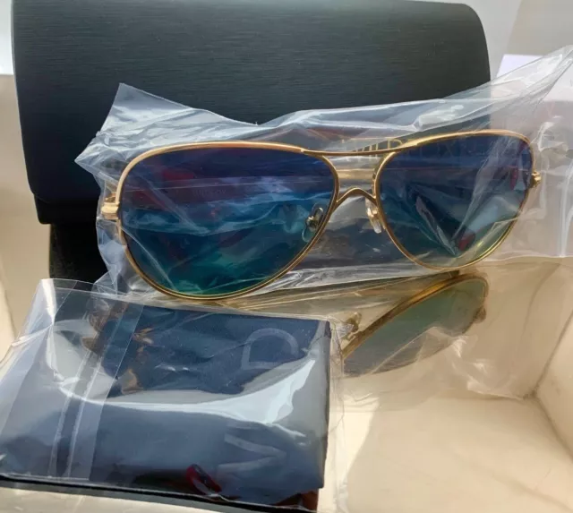 WildFox Sunglasses Airfox Aviator Women's Gold Color Authentic New