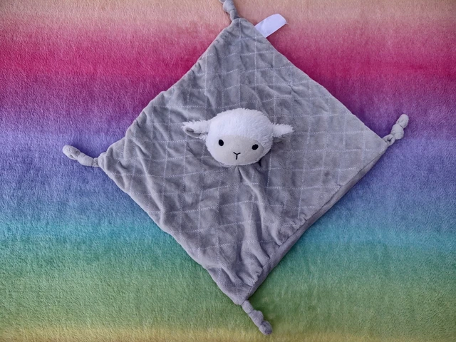 ANKO KMART LAMB Sheep Grey White Baby Comforter Security Blanket Soft Toy Lovey 29.00 PicClick AU