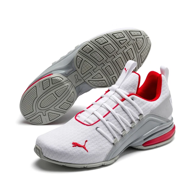 Puma Axelion Block Herren Schuhe Sneaker Turnschuhe 193148 (Weiß 02)