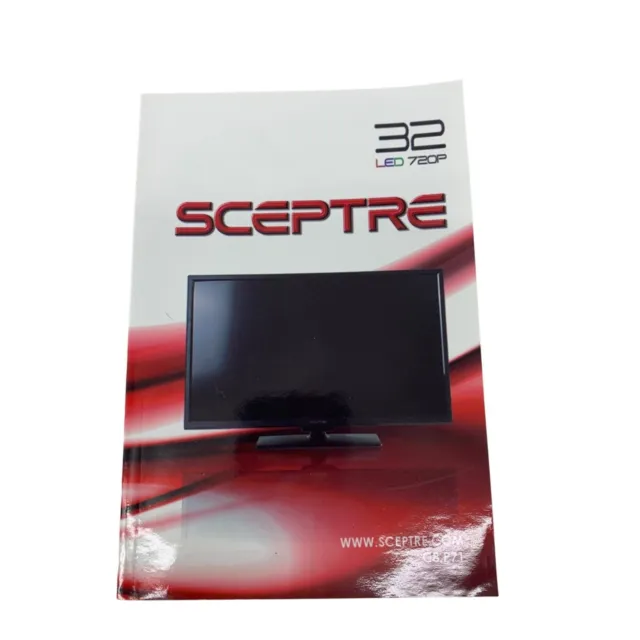 Sceptre TV User Manual Printed Book X322BV-HDR 3539