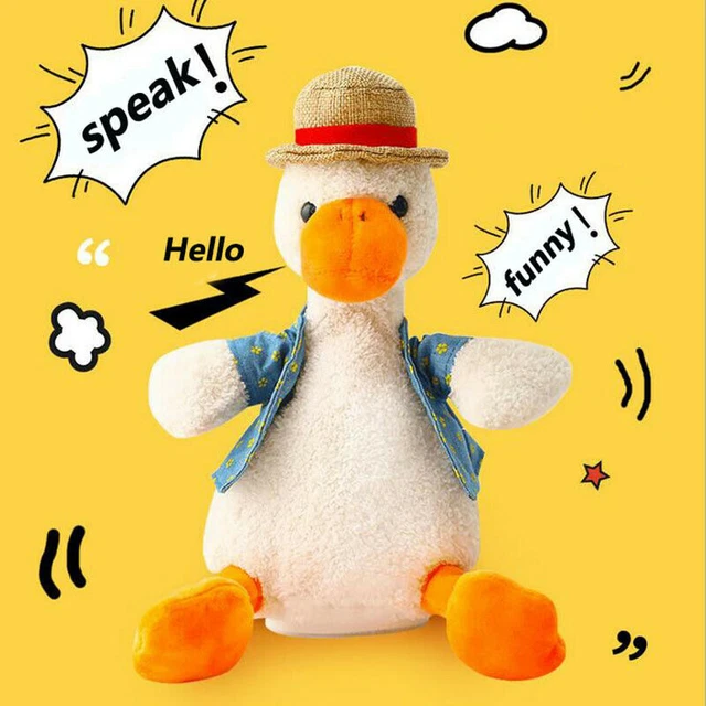 Talking Duck Funny Plush Toy Repeats What You Say Mimicry Toy Kid Plush Toy Gift