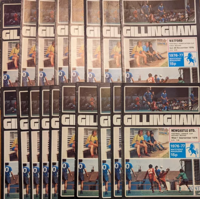 Gillingham Home Programmes 1976-77 (Updated)