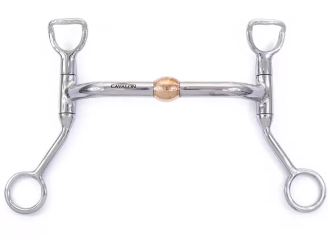 Cavalon Western Short Shank Gaited Curb Bit with Copper Bulb