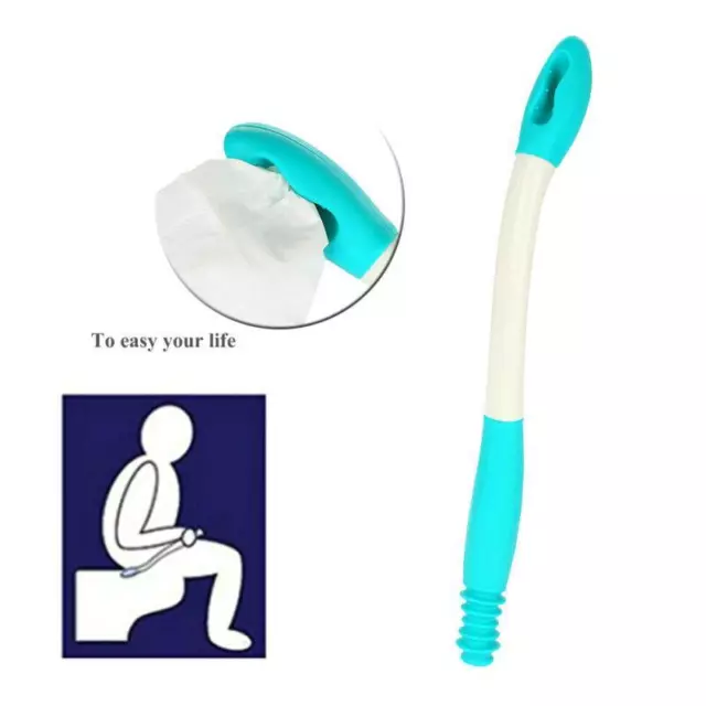 Easy Grip Toilet Tissue Paper Holder Self Wipe Aid Bottom Helper TU
