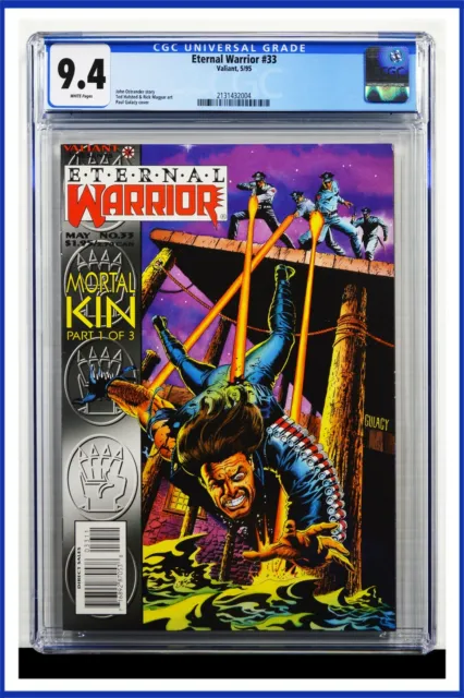 Eternal Warrior #33 CGC Graded 9.4 Valiant May 1995 White Pages Comic Book