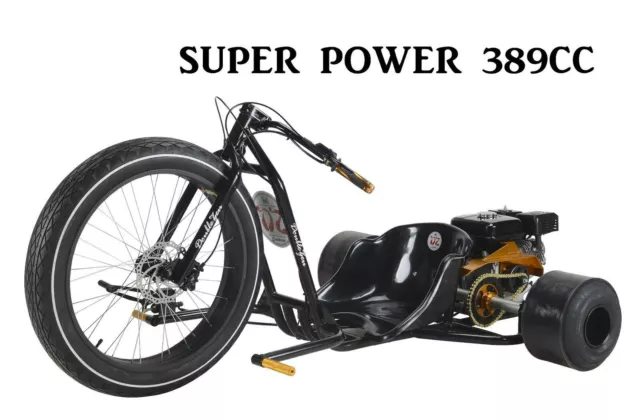 SUPER POWER 13HP 389cc FATBOY DT4 MOTORISED DRIFT TRIKE ELEC START