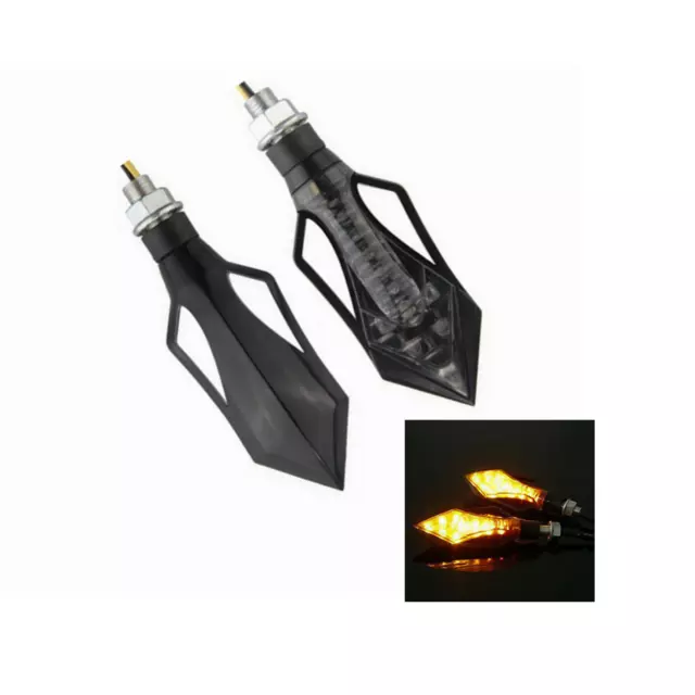 2x Sword LED Turn Signal amber Light Indicators Boulevard M109R M50 C90 S40 S50