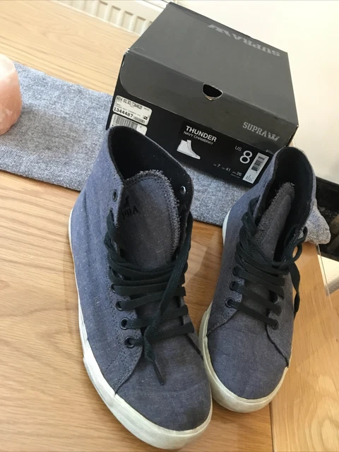 Supra thunder on sale low navy chambray