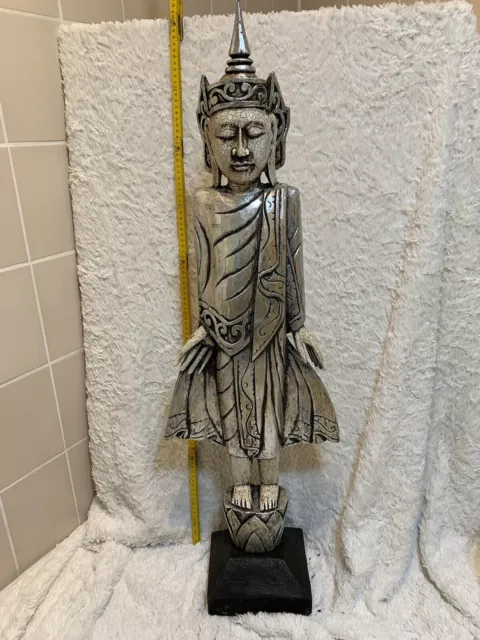 buddha figur holz Groß Ca 104 Cm Höhe