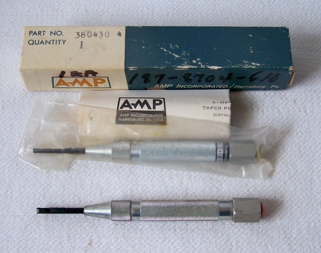 Vtg AMP INC. CertiLok Tool No.380430-4 &380306-2-S Pin Insertion Tools