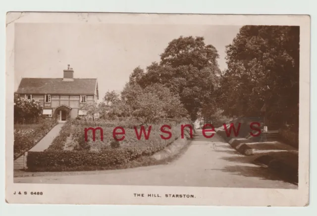 The Hill, Starston nr Harleston 1912 Photo Postcard Written In Simple Code 803J