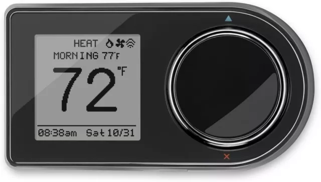 Lux Products GEO-BL Wi-Fi Thermostat, Black- Opened box