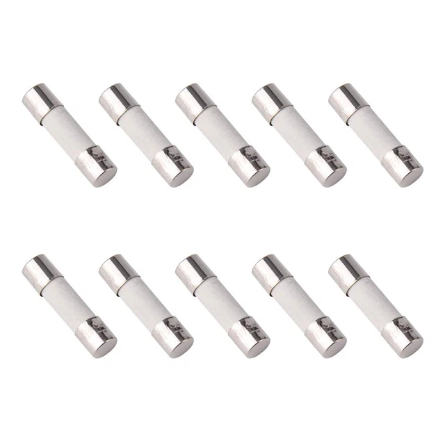 SMIN Lot de 10 fusibles rapides en céramique F3.15AL 250 V 5 x 20 mm (3,15 A)