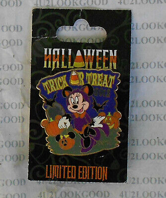 Disney Pin MINNIE MOUSE as Black Cat Halloween 2012 Trick or Treat  NEW LE 2000