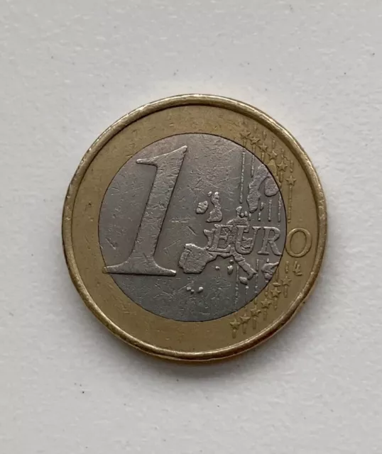 1 Euro Münze 2002 Portugal mit Fehlprägung 2