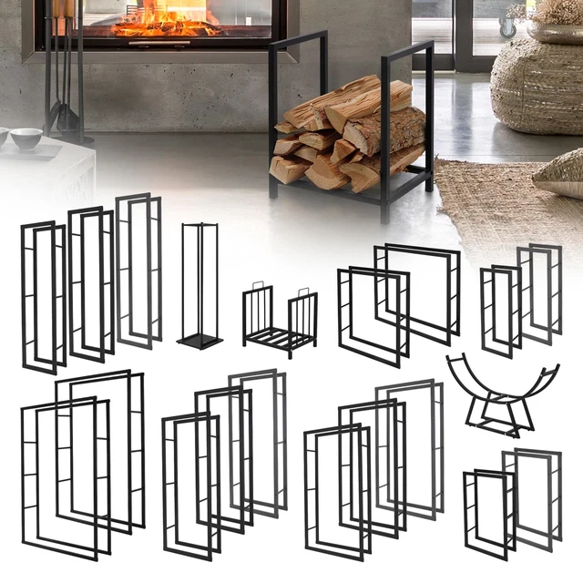 Griglia Per Camino In Ghisa - Porta Legna Da Ardere Robusto Per Interni Ed Esterni - Foto 3