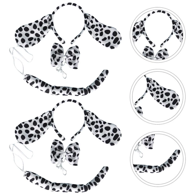 2 Sets Jungle Party Favors Dalmatians Headband Kids Suit Accessories