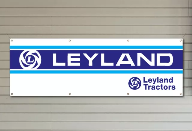 LEYLAND TRACTORS PVC logo banner for your workshop garage or man cave